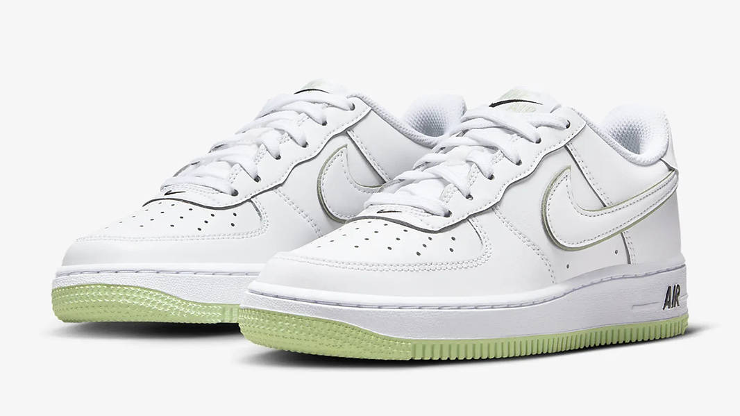Nike Air Force 1 Low GS White Honeydew CT3839-108 Side