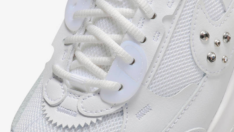 Nike Air Max 90 Futura White Metallic Silver FQ8888-100 Detail