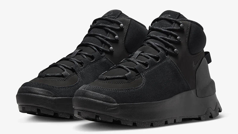 Black nike boots sales