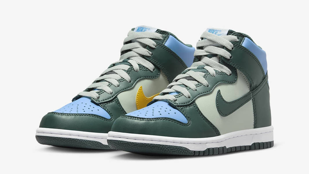 Nike Dunk High GS Deep Jungle University Blue Front
