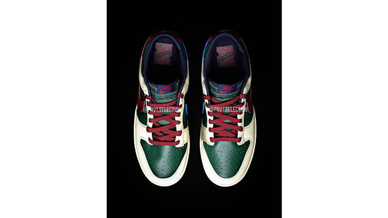 Nike Dunk Low Gorge Green Coconut Milk FB8106-361 middle top