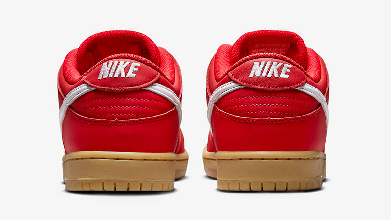 Nike SB Dunk Low University Red Gum FJ1674-600 Detail 2