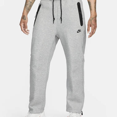 nike sportswear tech fleece open hem tracksuit bottoms grey w380 h380