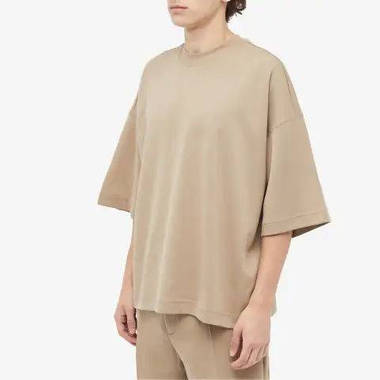 nike tech fleece t shirt khaki front w380 h380
