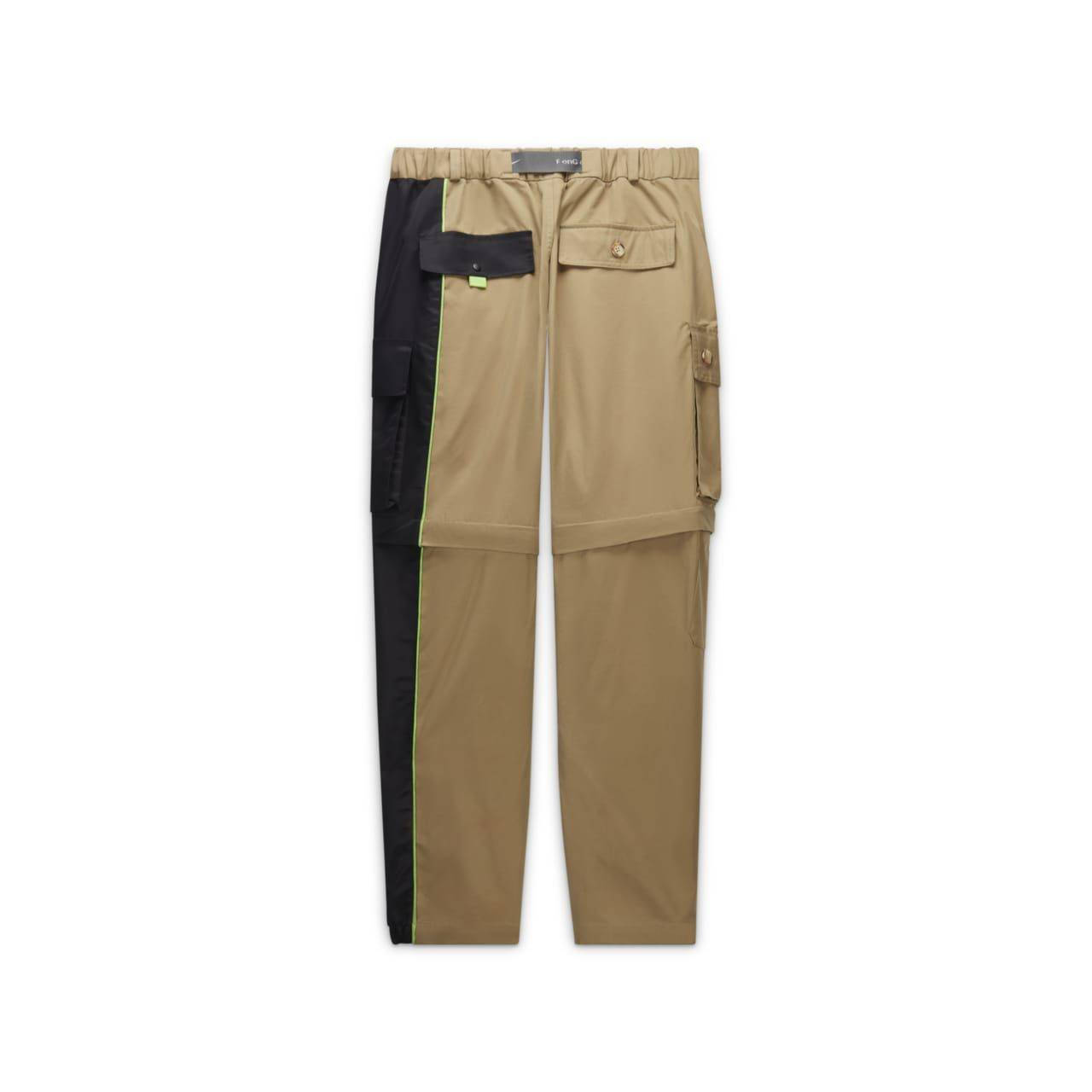 Nike x Feng Chen Wang Nike Pro Convertible Cargo Trousers Brown Mockup Backside