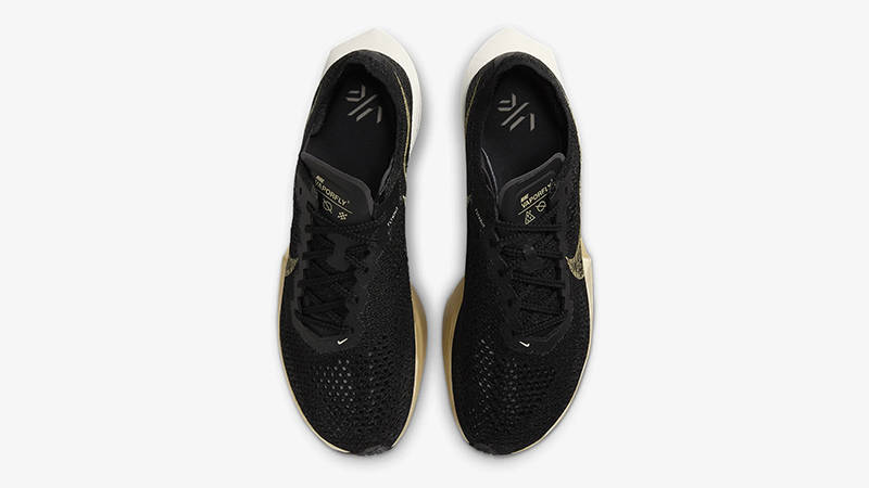 Nike ZoomX Vaporfly 3 Black Metallic Gold DV4129-001 Top