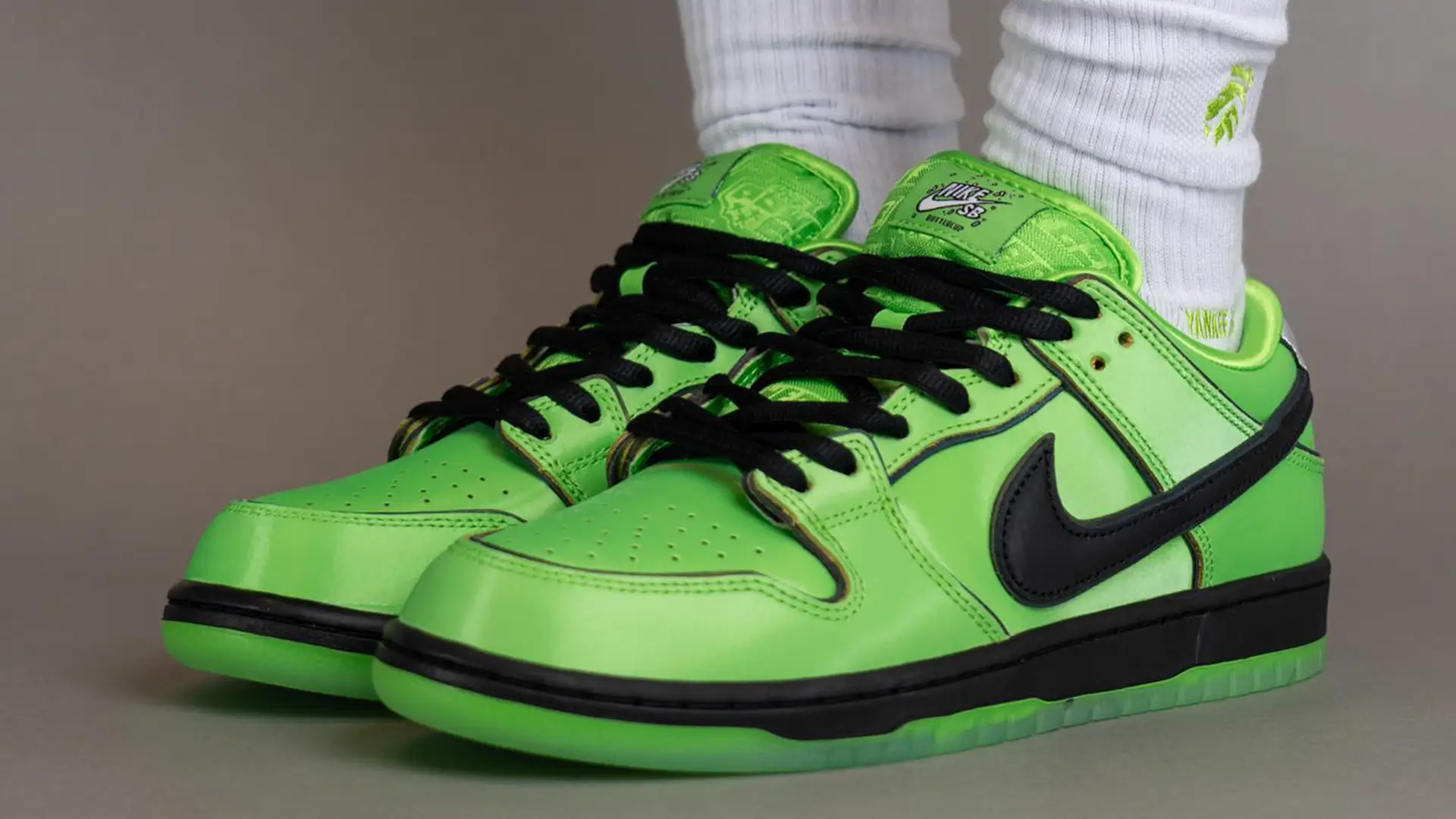 Here's An On-Foot Look At the Powerpuff Girls x Nike SB Dunk