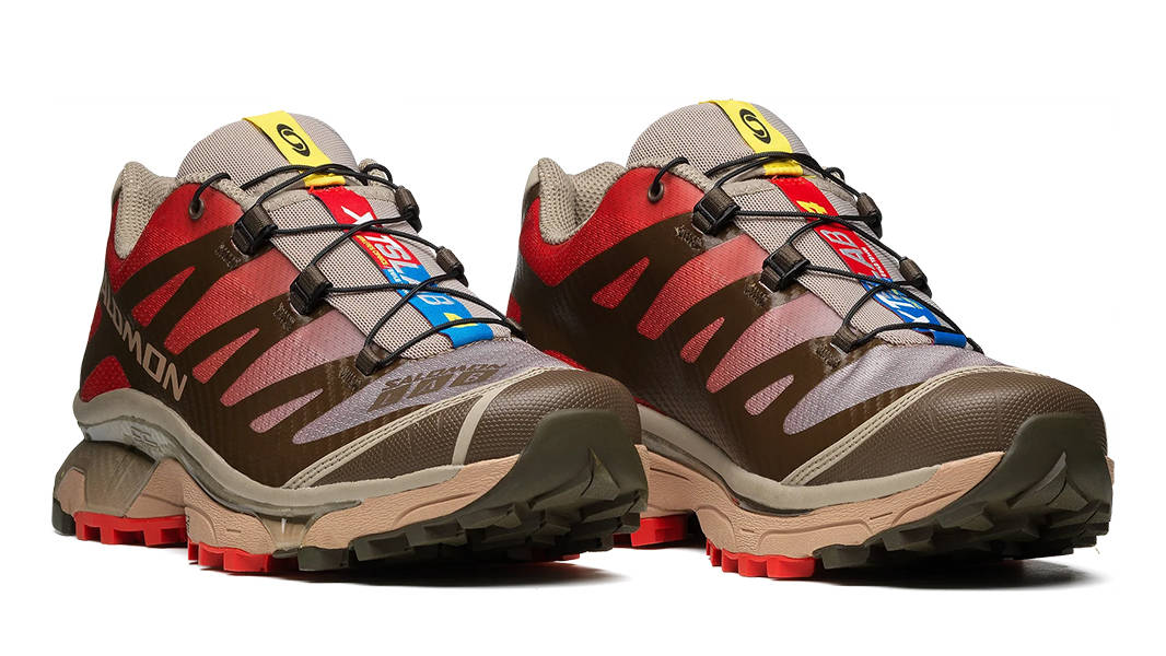 Salomon XT-4 OG Vintage Khaki Aurora Red L47299500 Front