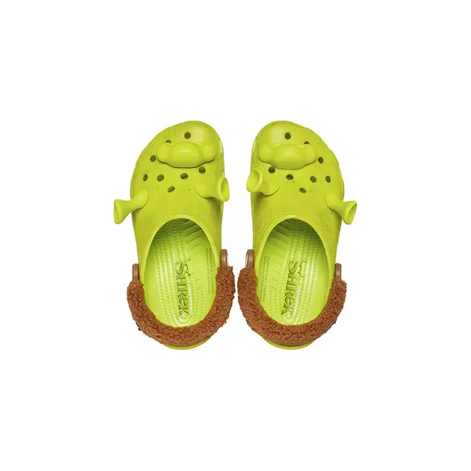 Crocs Unisex-Child Classic Shrek Clogs, Lime Punch, 4 Toddler
