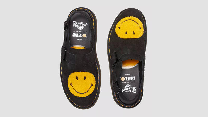 Dr martens smiley face yellow best sale