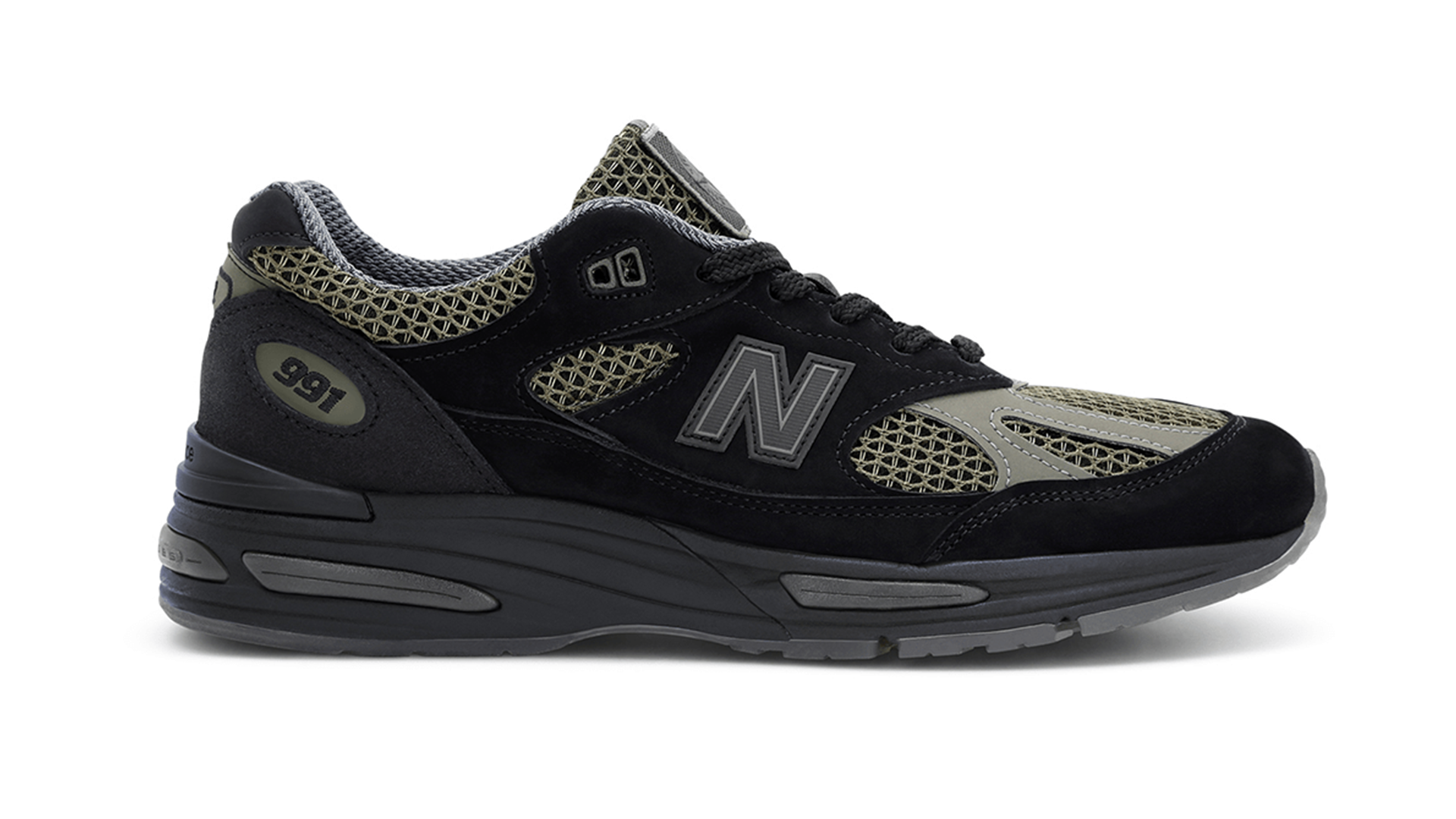 Stone Island x New Balance 991v2 Black Olive