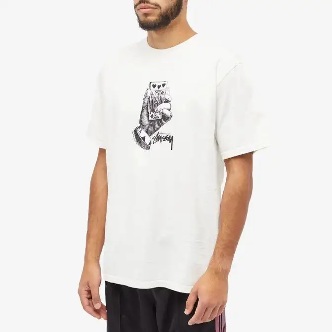 Stussy All Bets Off Pigment Dyed T-Shirt Natural Front