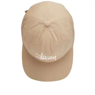 Stüssy Basic Strapback Cap Khaki Top