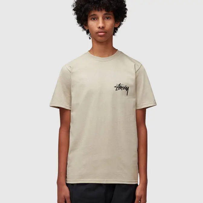 Stussy Classic Dot T-shirt Khaki Front