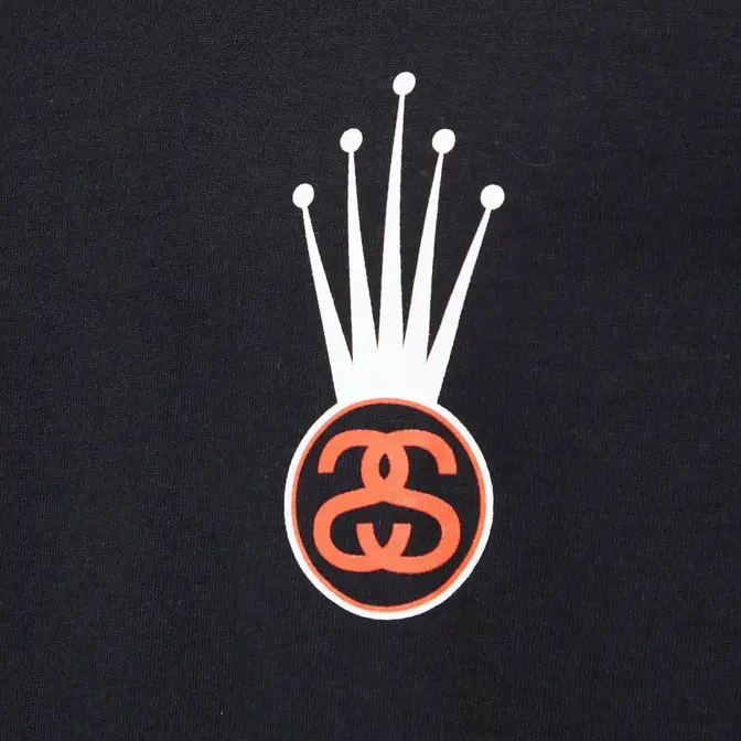 Stussy Crown Link T-Shirt Black logo