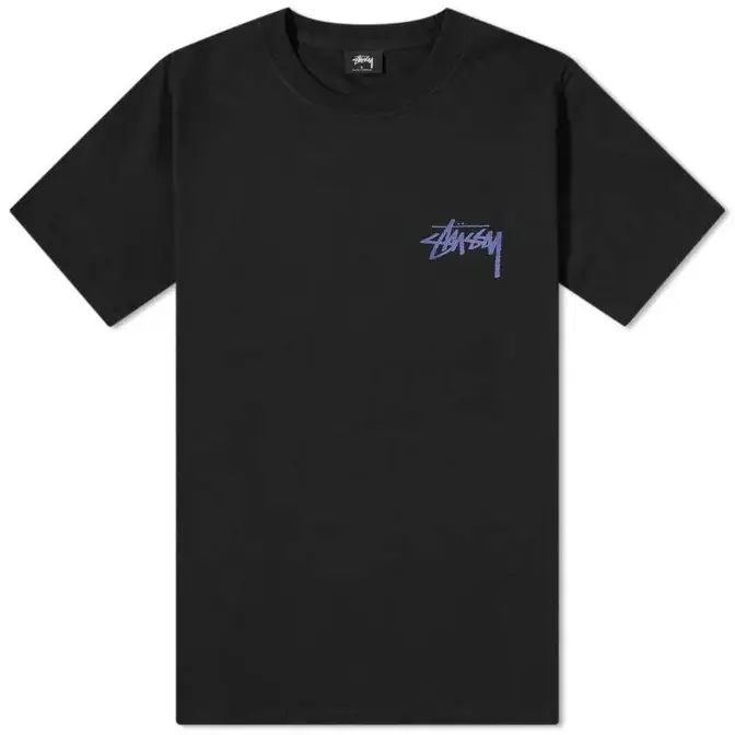 Stussy Flower Bomb T-Shirt Black Feature