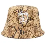 Stüssy Stock Logo Bucket Hat Brown