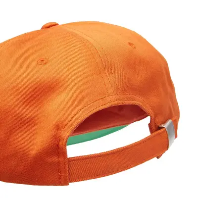 Stüssy STU Arch Strapback Cap Dark Orange Back