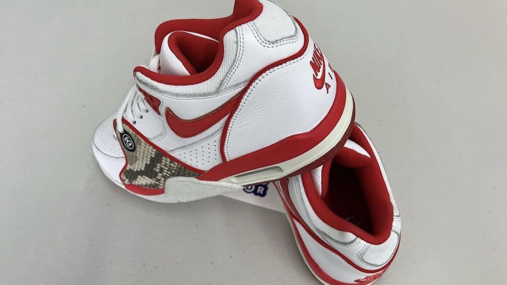 Stüssy x Nike Air Flight 89 White Red