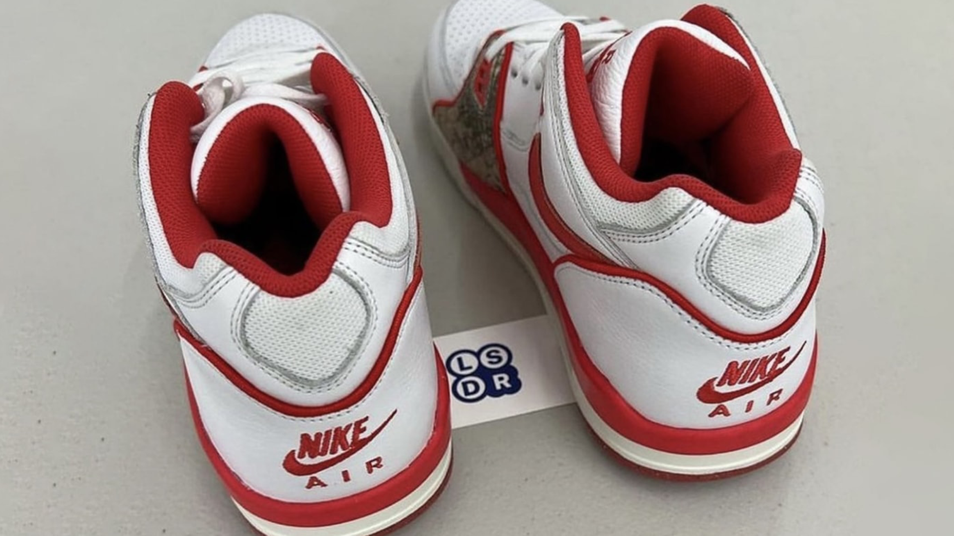 Stüssy x Nike Air Flight 89 White Red