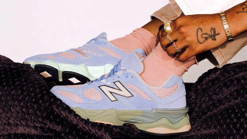 The Whitaker Group x New Balance 9060 Missing Pieces Daydream Blue U9060WG1 on feet