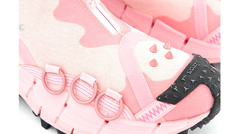 Tres Rasche x Reebok Zig Kinetica Edge GTX Venus Pink toe area