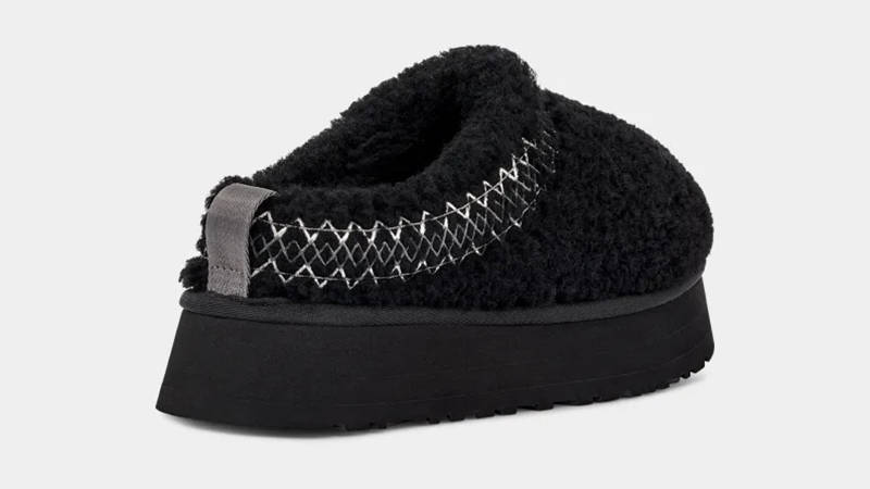 UGG Tazz Braid Slippers Black 1143976_color=BLK Back