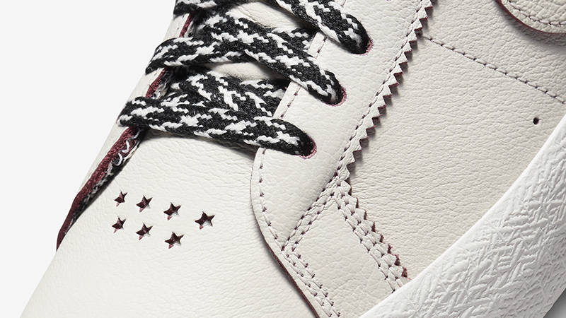 Welcome Skateshop Madrid x Nike SB Blazer High White FQ0795-100 Detail