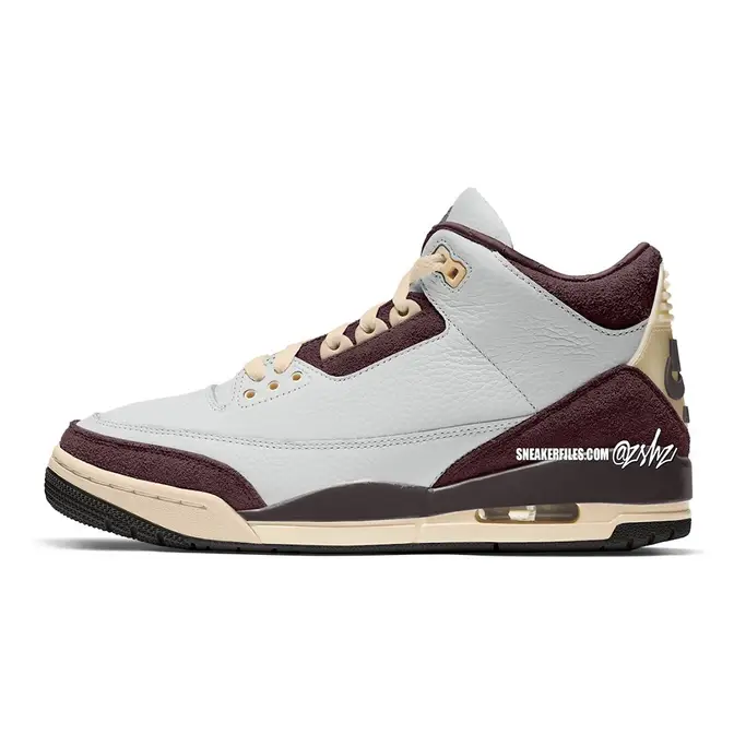 A Ma Mani re x Air Jordan 3 Retro OG SP White Burgundy Crush