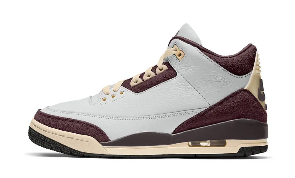 A Ma Maniére x Air Jordan 3 Retro OG SP White Burgundy Crush 