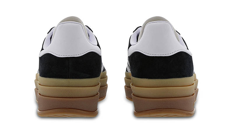 adidas Gazelle Bold Black White Gum Back