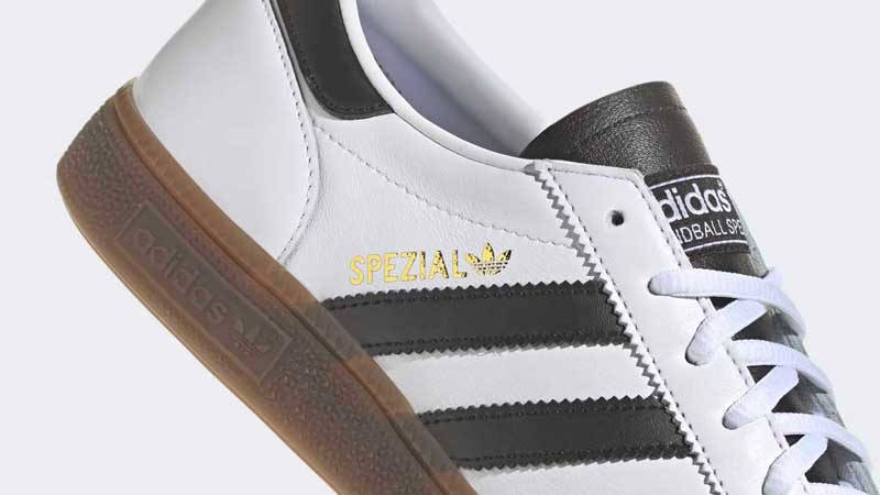 adidas Handball Spezial White Black Gum Closeup