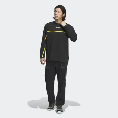 adidas National Geographic Long Sleeve Tech T-shirt Black Full Image