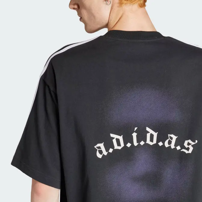 adidas Originals Korn Graphic T-shirt Carbon Backside Closeup