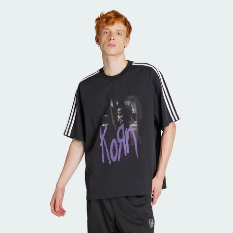 adidas Originals Korn Graphic T-shirt Carbon Feature