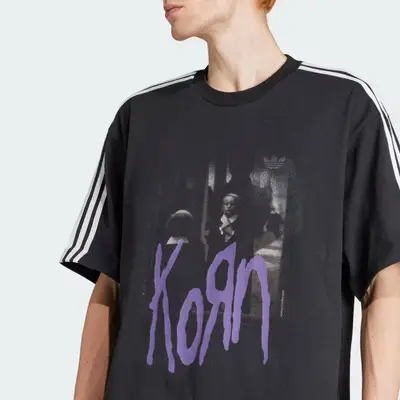 adidas Originals Korn Graphic T-shirt Carbon Front