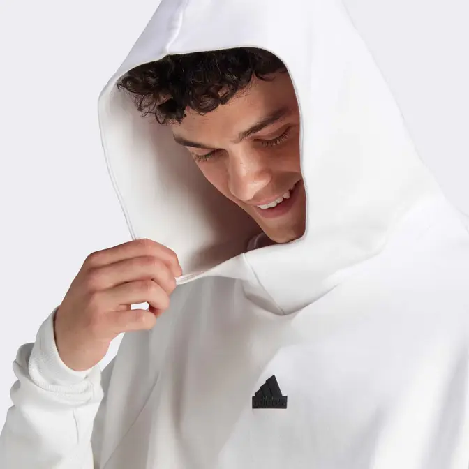 adidas Z.N.E. Premium Sweatshirt White Closeup Front