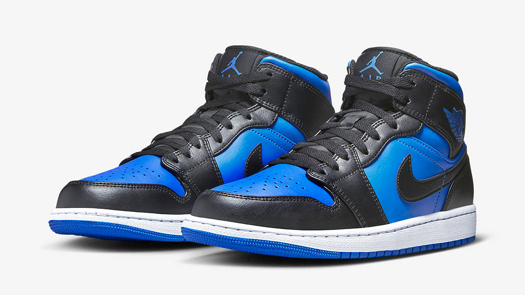 Air Jordan 1 Mid Black Royal Metallic DQ8426-042 Side
