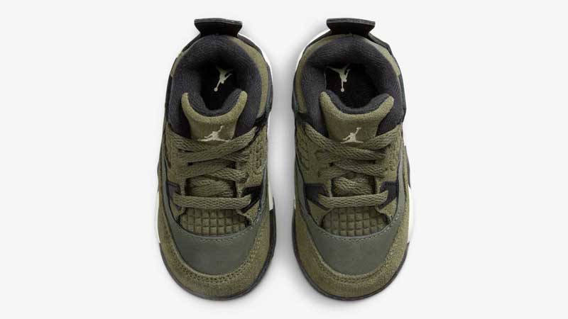 Air Jordan 4 Toddler Craft Olive Middle