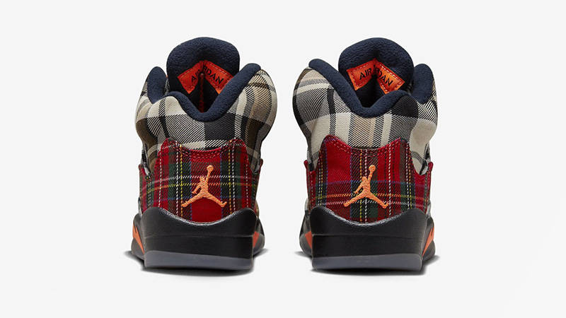 Air Jordan 5 GS Plaid back