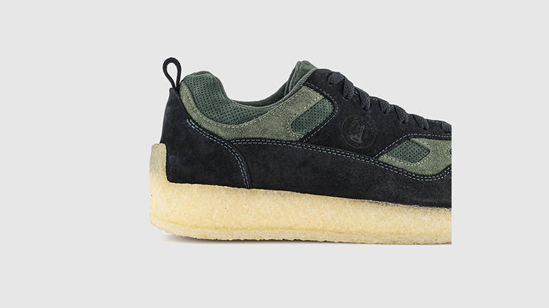 Clarks Lockhill Dark Green Combi heel