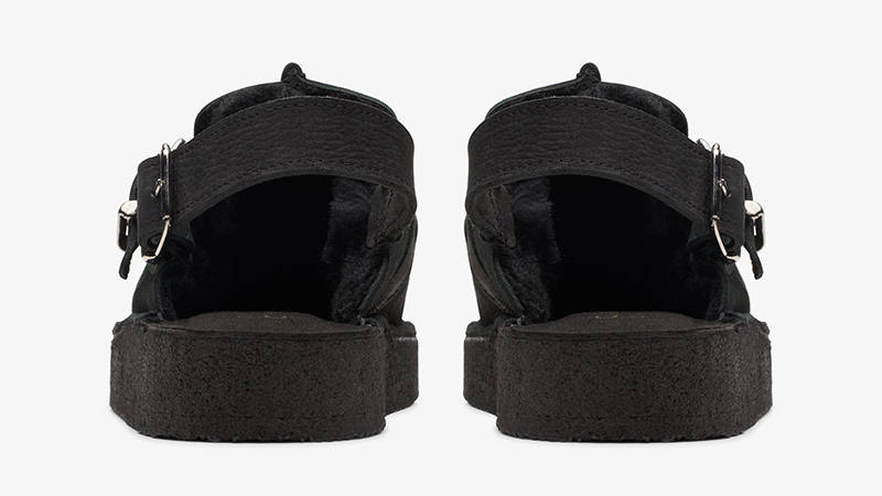 Clarks Originals Trek Mule Sling Black 26174498 Back