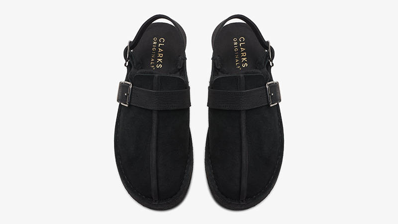 Clarks Originals Trek Mule Sling Black 26174498 Top