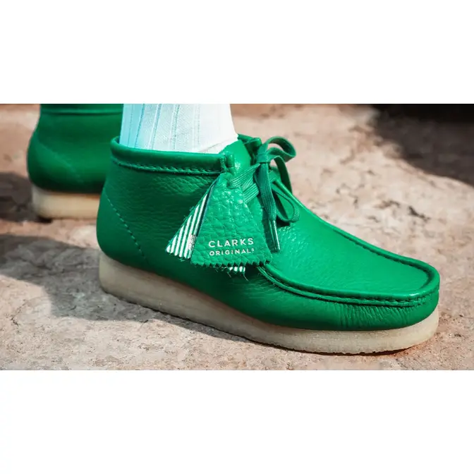 Clarks green hot sale