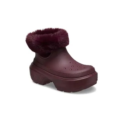 Crocs Stomp Lined Boot Dark Cherry | Where To Buy | 208718-6WD | The ...