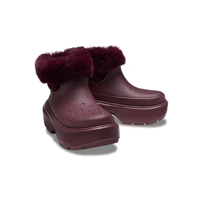 Crocs Stomp Lined Boot Dark Cherry | Where To Buy | 208718-6WD | The ...