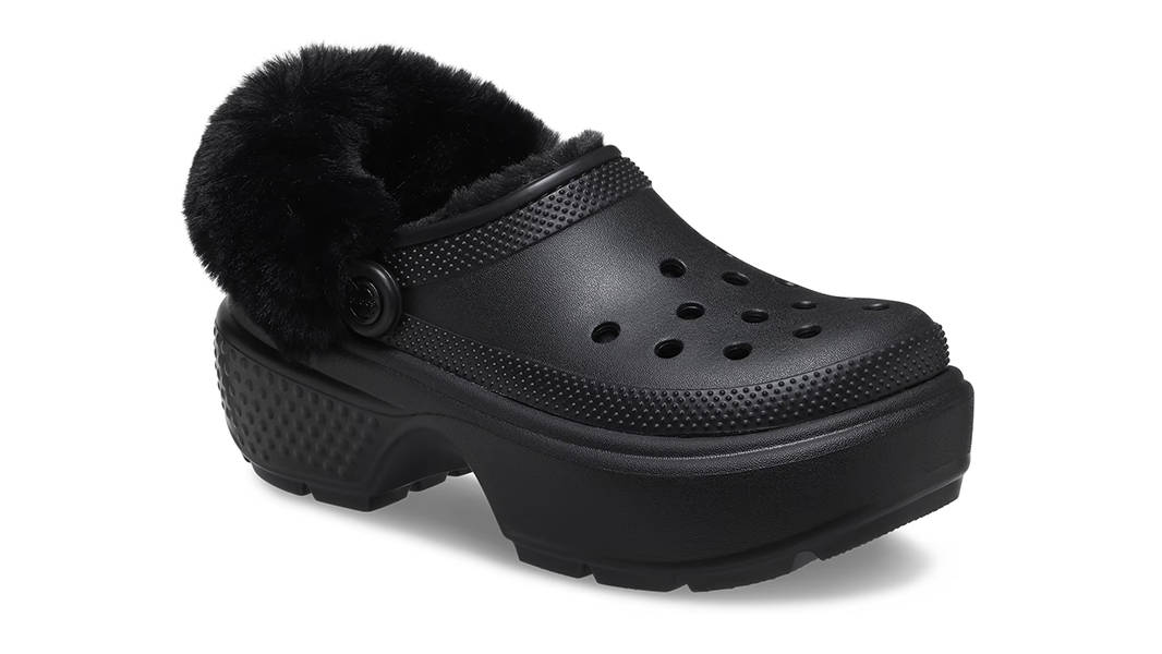Crocs Stomp Lined Clog Black 208546-001 Side