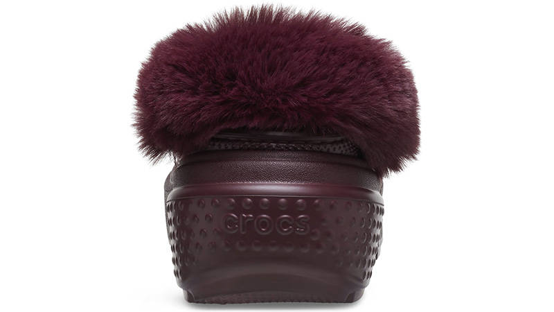 Crocs Stomp Lined Clog Dark Cherry back