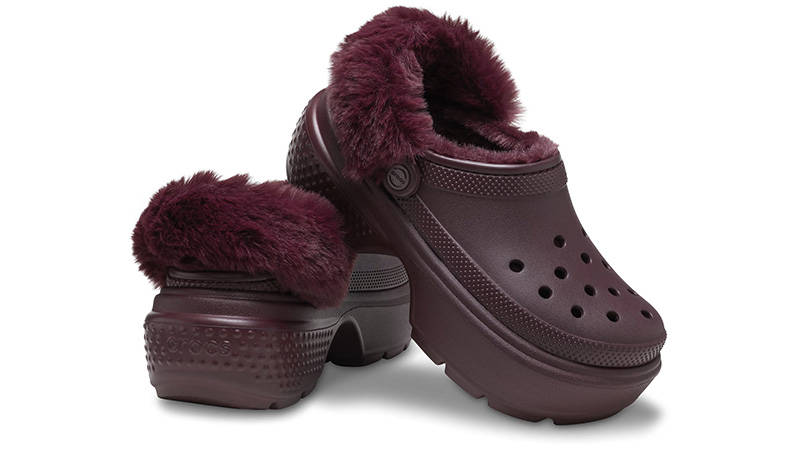Crocs Stomp Lined Clog Dark Cherry feature