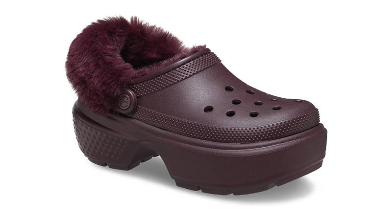 Crocs Stomp Lined Clog Dark Cherry front